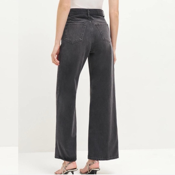 Reformation High-Waisted Black Wide-Leg Jeans - Picture 2 of 4